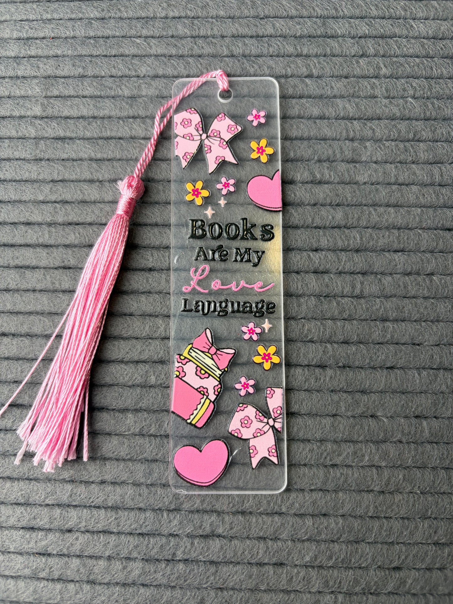Books are my love language bookmark