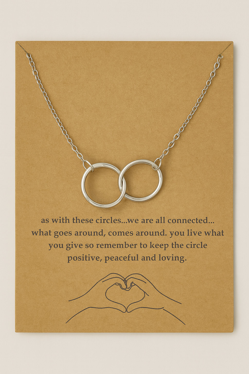 We are all connected necklace-silver