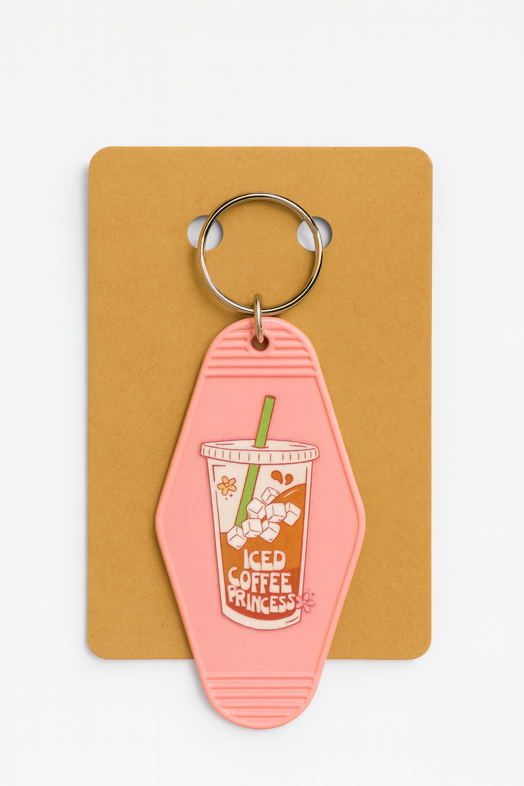 Ice Coffee Motel Keychain