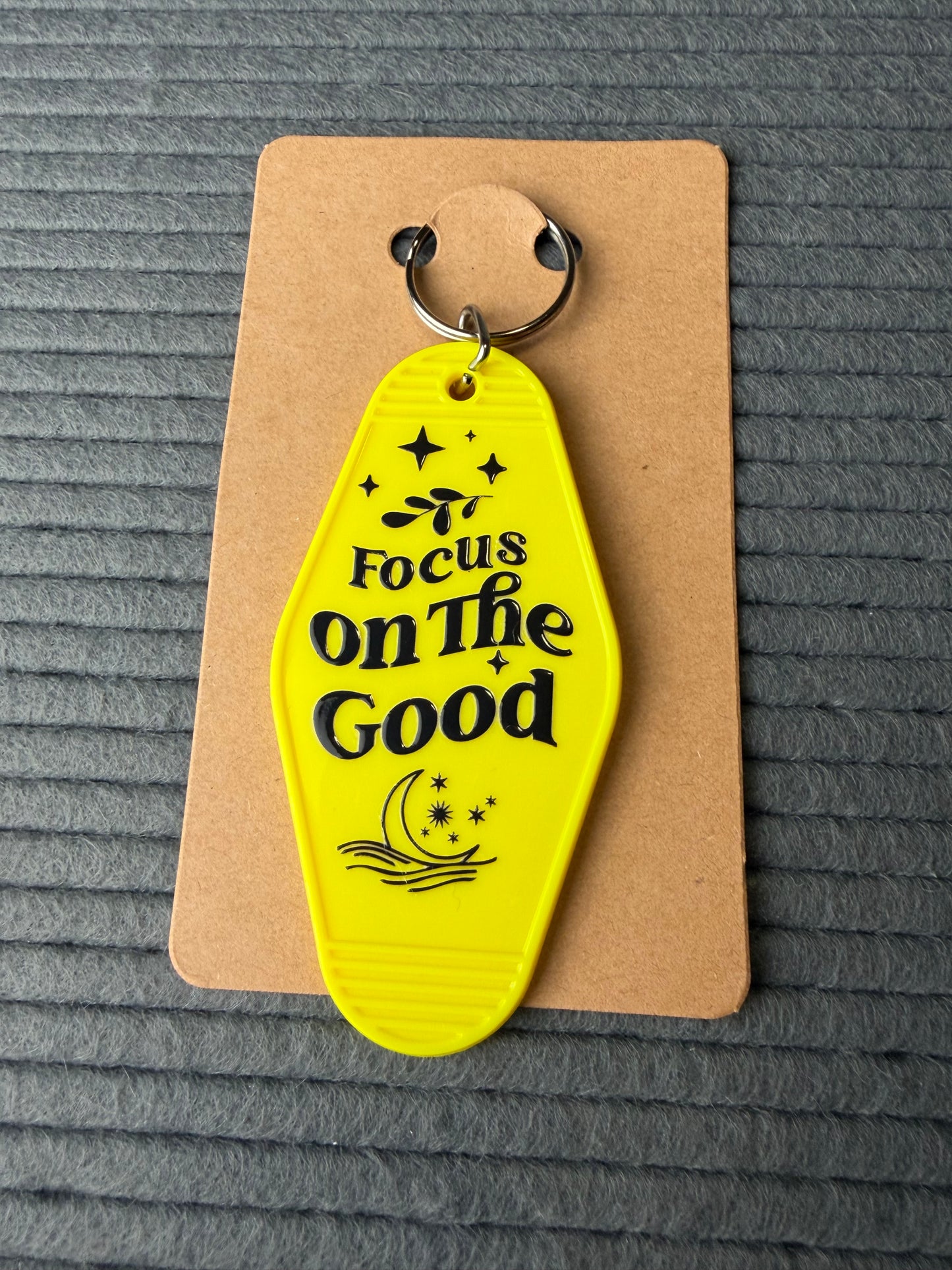 Focus on the good keychain