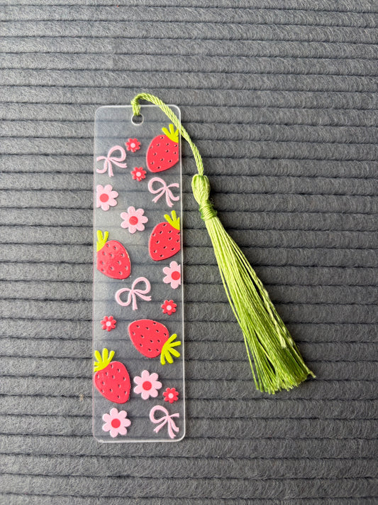 Strawberry Bow bookmark