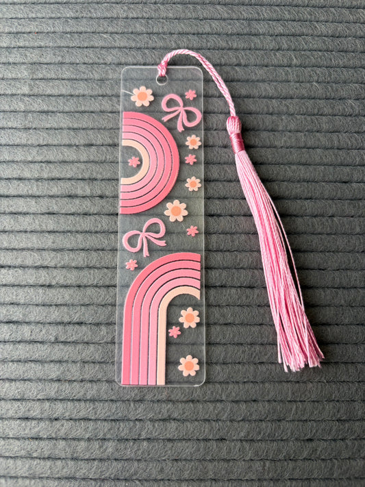 Pink Rainbow bookmark
