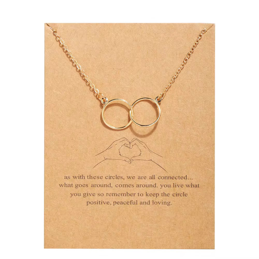 As these circles, we are connected necklace
