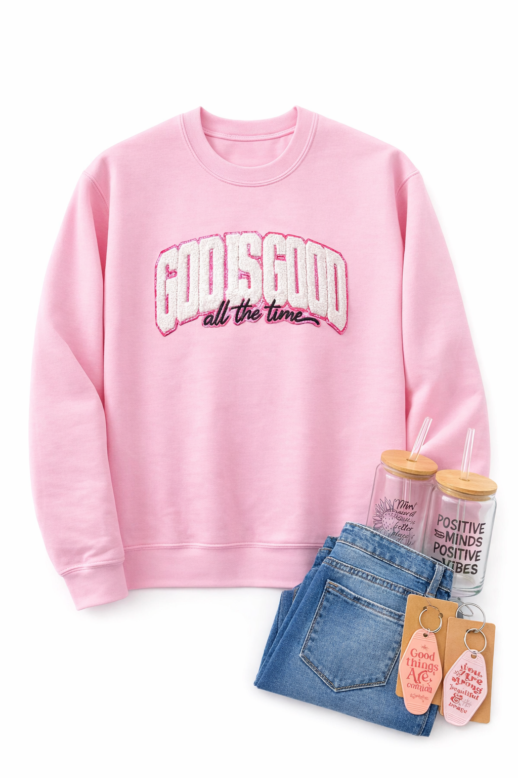 God is Good Always- Light Pink